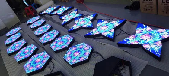 SMD 3mm Pixel P3 gebogen LED-scherm voor commerciële advertentieschermen